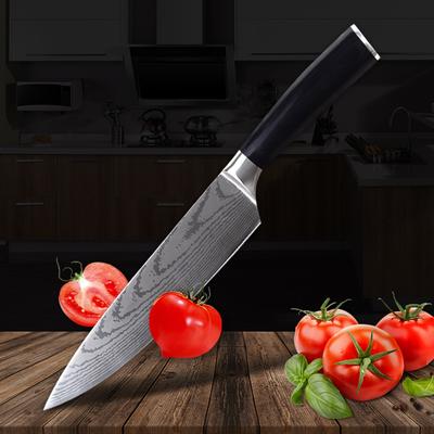 8-дюймовый многофункциональный лазерный нож для вен, кухонный нож, нож для нарезки, нож шеф-повара западного шеф-повара, сашими
