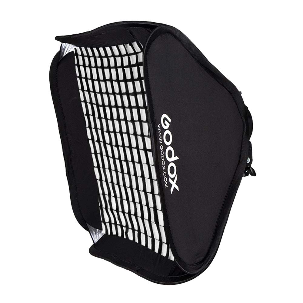 Софтбокс GODOX 60x60 см, складная сотовая сетка с кронштейном S2 Bowens для вспышки GODOX V1 AD400Pro AD200Pro AD200 V860II TT685 TT600 TT350