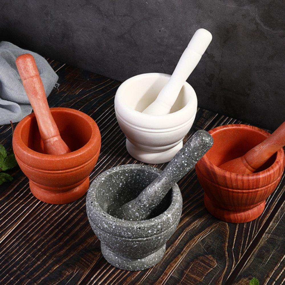 Mixing Grinding Crusher Bowl Garlic Herb Spice Garlic Press Manual Grinder Kitchen Cooking Tools