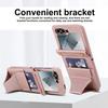 Кошелек-кроссбоди с отделениями для карт, кожаный чехол для телефона Samsung Galaxy Z Flip 7 6 5 4 3, подставка, защитное стекло