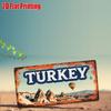 HD Aluminum Metal Sign, Turkey Cappadocia Vintage License Plate Style Wall Decor, Retro Hot Air Balloon Fairy Chimney Landscape