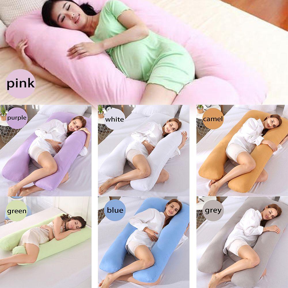 Cotton U-type Pregnant Sleeping Support U-Shape Pillows Pillow Cover Pillow Case
