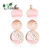 MINTHA Clip Earrings Trendy Rose Gold Color Wedding Daily Fashion Jewelry Geometry Drop Earrings For Women Bridal Geometry Earrings