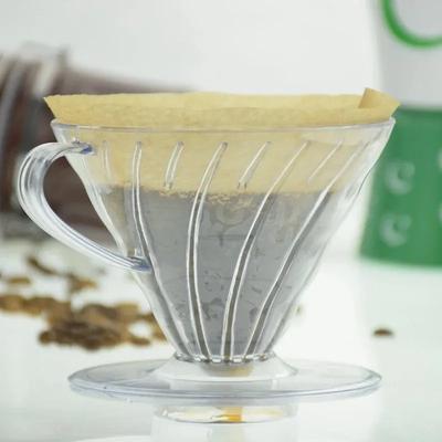 Фильтр для кофе Coffee Dripper V60 из смолы для заваривания кофе Barista 1-4 чашки