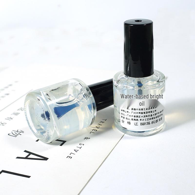 Glossy Water-Based Peelable Varnish & Cream Glue for Polymer Clay - Dustproof, Colorless Finish