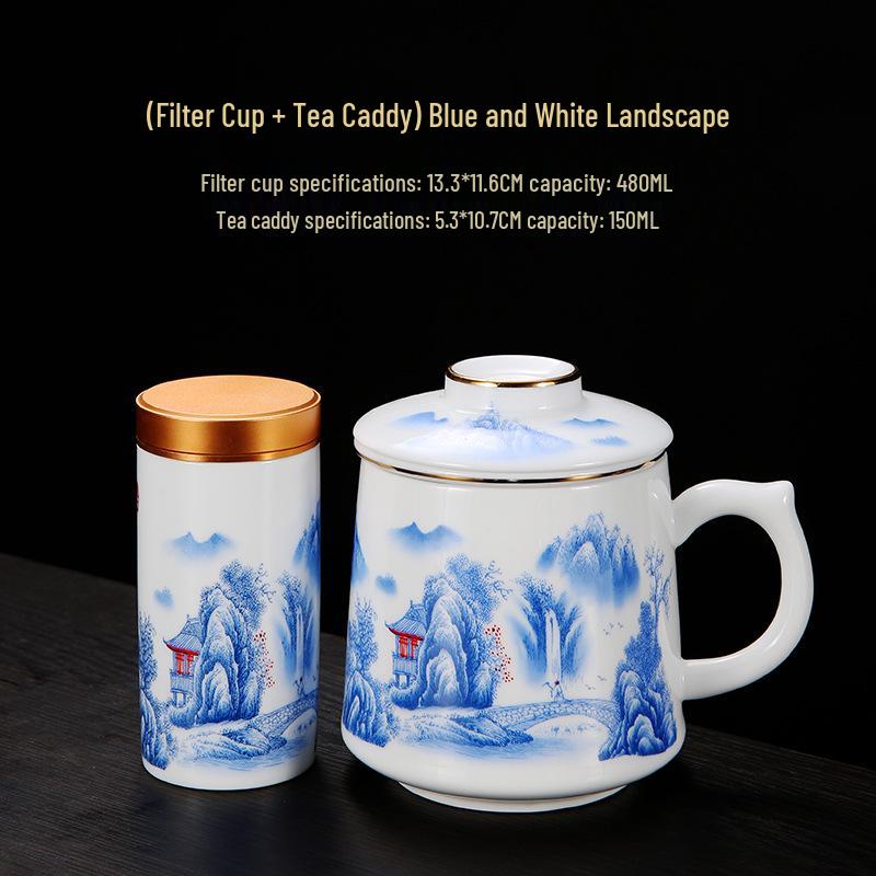 Красный керамический набор чайных чашек с логотипом для памятных корпоративных подарков