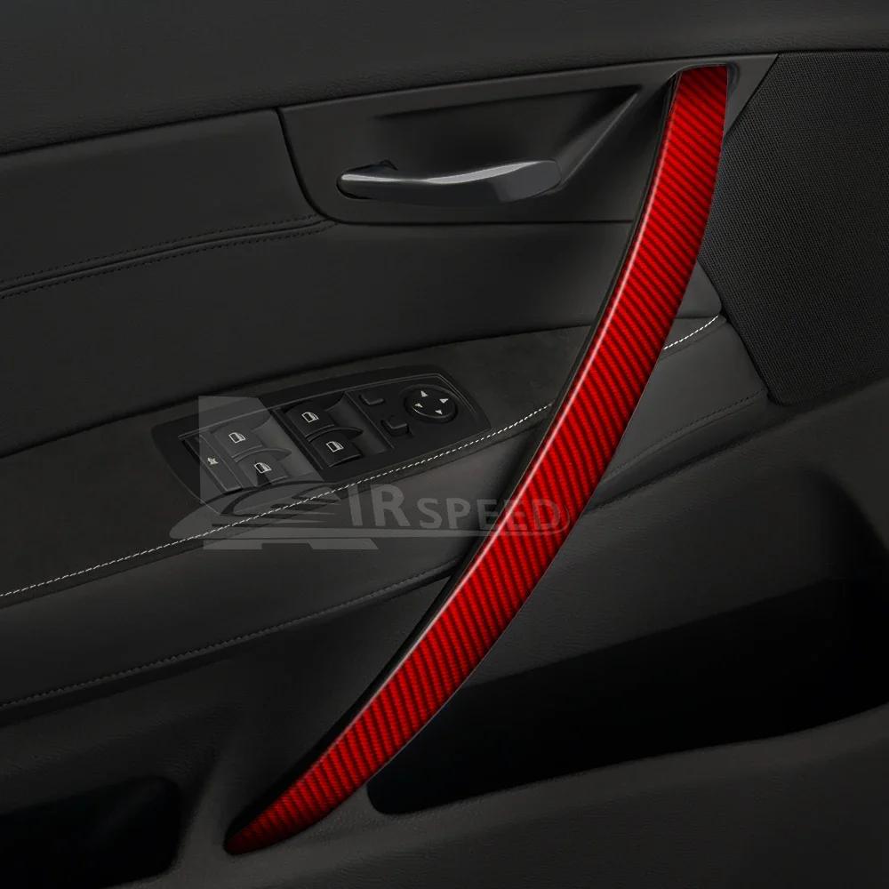Carbon Fiber Door Handle Trim Stickers for BMW X3 E83 2004-2010 - Interior Accessories, 4 Pack