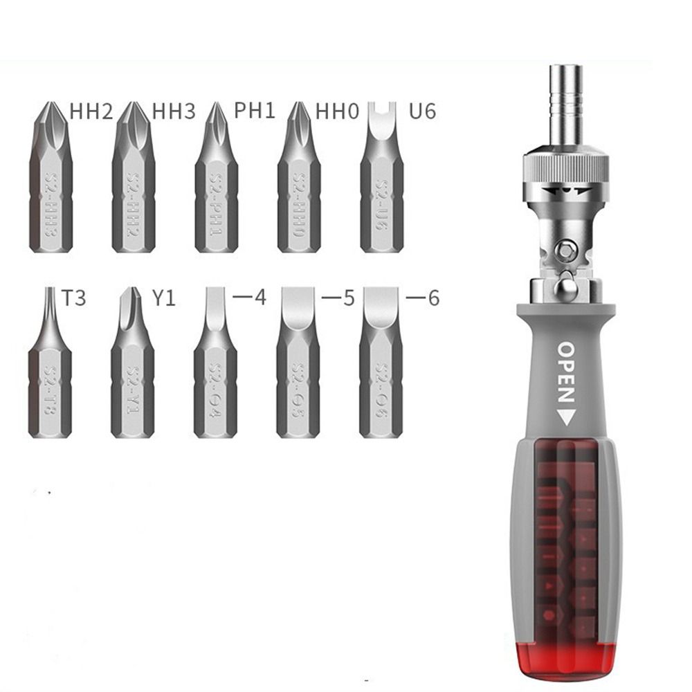 Foldable Rapid Ratchet Screwdriver Adjustable Angle Ratchet Screwdriver Cross Slotted Screwdriver