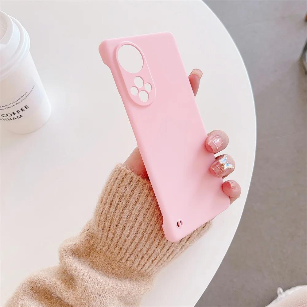 Candy Color Frameless Matte Case For Huawei nova 9 8 nova9 nova8 Pro 5G Slim Hard Shockproof Bumper Cover