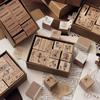 Chinese Character Number  Universe Flower Week Wooden Rubber Stamp Scrapbooking Deco DIY Craft Standard Wooden Stamps