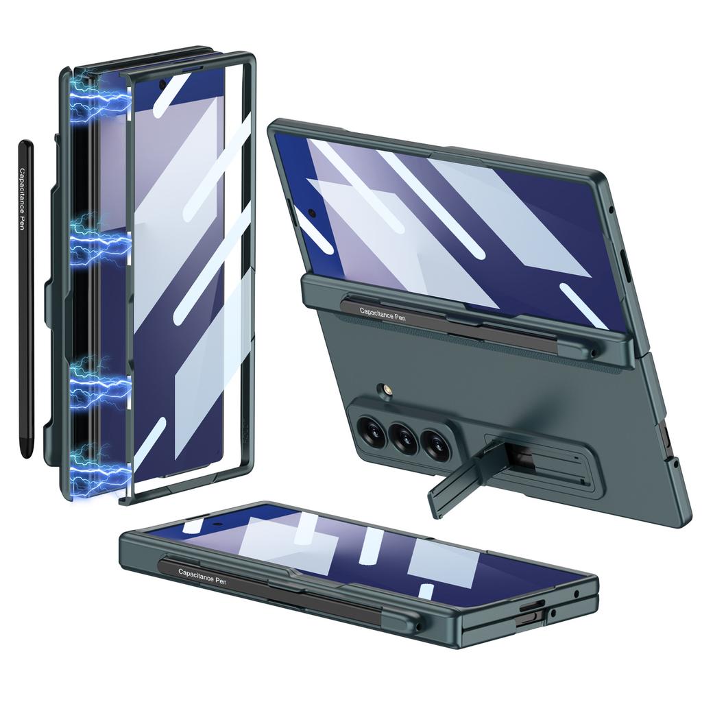 Чехол для мобильного телефона Samsung Fold7 Магнитный складной Полная защита Слот для ручки Подставка Zfold7 Чехол Пленка Защитный рукав