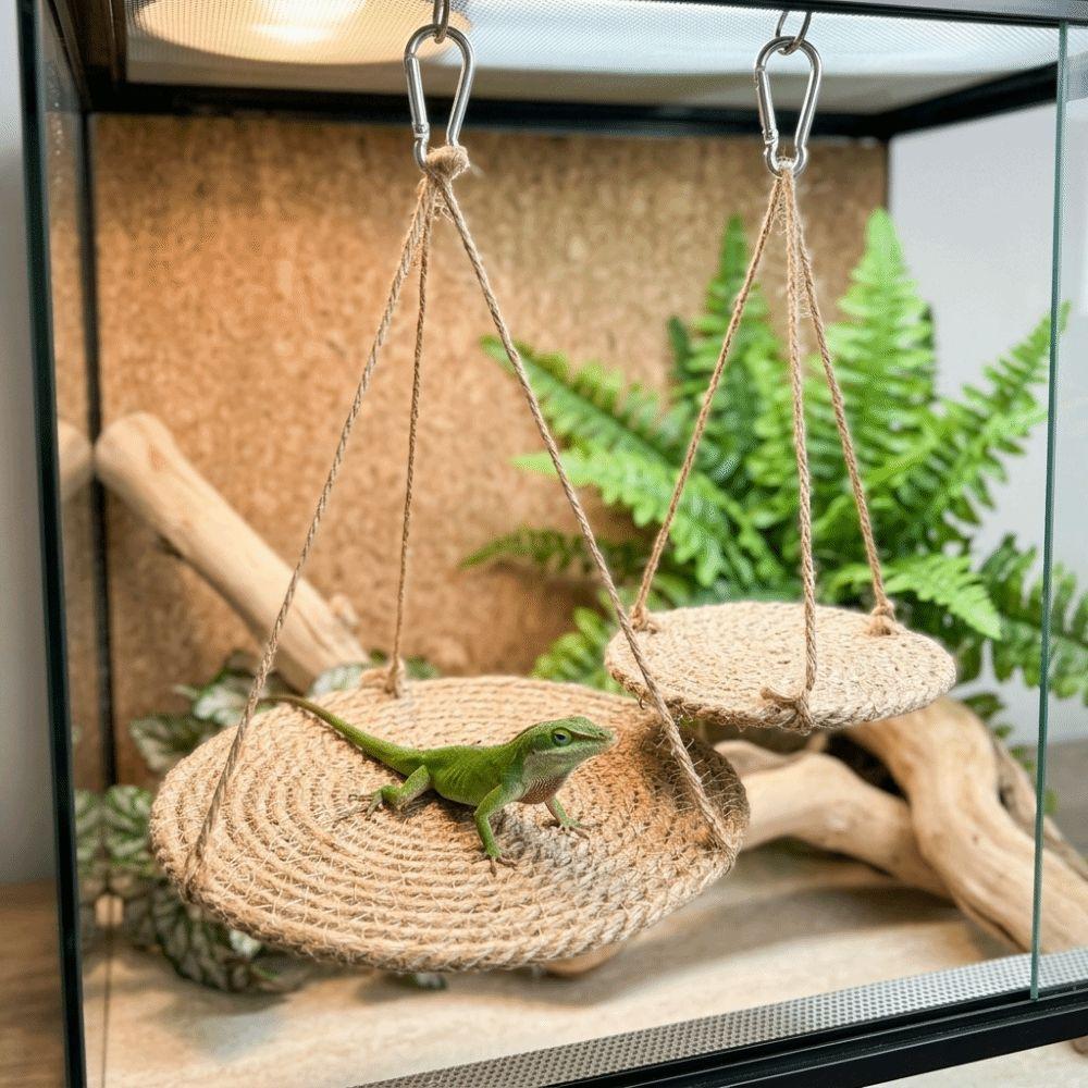 Basking Platform Lizard Bed Hanging Design Gecko Swing Durable Reptile Hammock For Reptiles