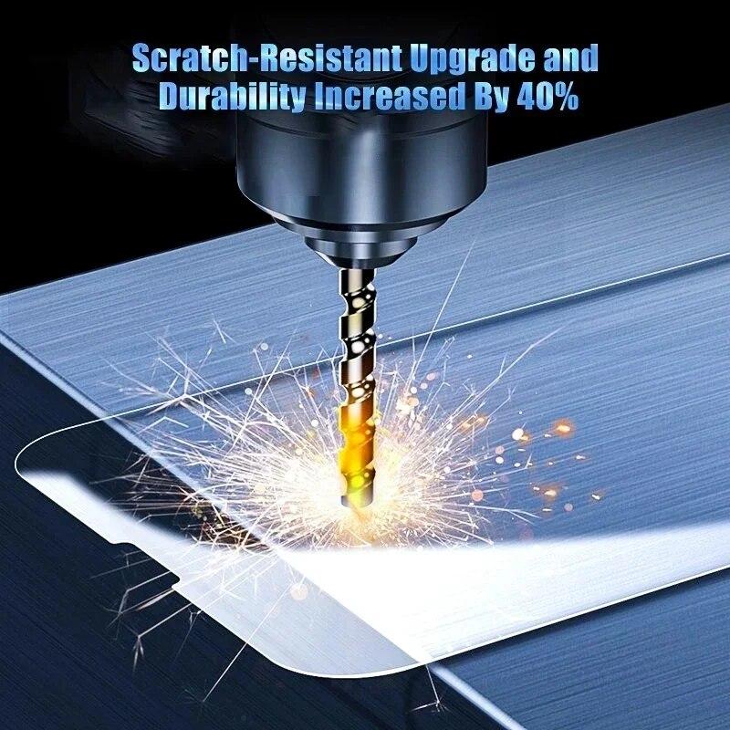 5 шт. Защитное стекло для iPhone 15 11 12 13 14 Pro Max 7 8 Plus Защитная пленка для экрана iPhone 13 Mini XR X XS MAX закаленное стекло