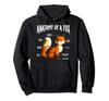 Fox Anatomy Funny Fox Lovers Design Cute Animal Gift Hoodie