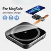 2 в 1 беспроводное зарядное устройство для Magsafe 15 Вт быстрая зарядка для iPhone 16 Pro Max зарядное устройство для часов портативная магнитная зарядная пластина