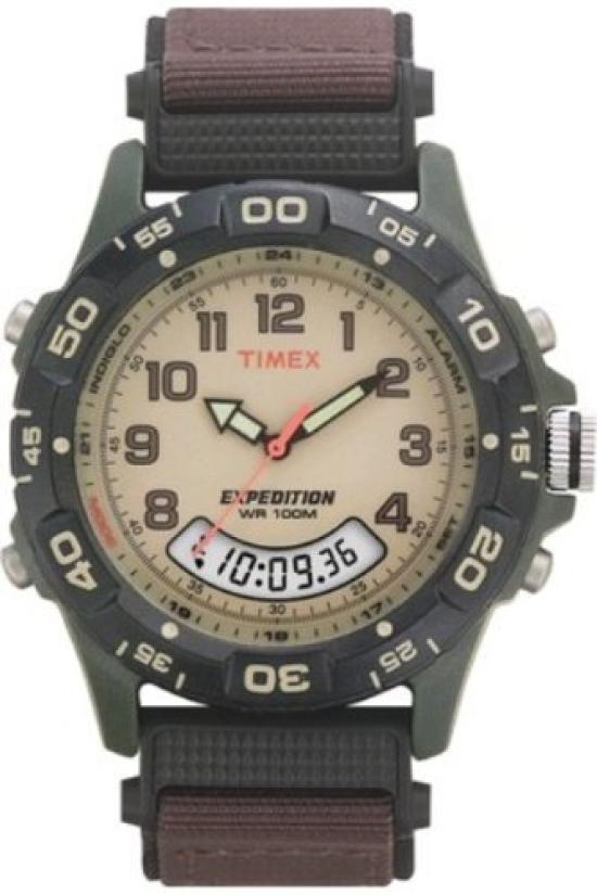 Часы TIMEX Expedition Combo Brown Dial Brown Nylon Strap T45181 Импортные [Timex] Мужские [Обычный продукт] [Часы]