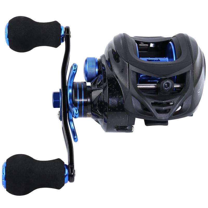 Катушки для приманки 12 фунтов, сверхгладкие, легкие, из углеродного волокна, для ловли морского пресноводного окуня