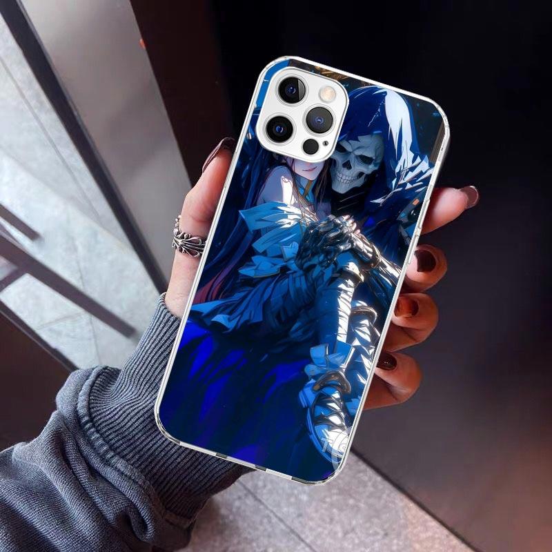 Albedo Overlord Anime Phone Case For iPhone 17 Air 16 15 Pro Max 14 Plus 13 Mini 12 11 Cover 7 8 SE Silicone Shell Print Fundas