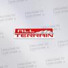 Car Sticker ALL TERRAIN Grille 3D Metal Logo Badge Decal Rear Trunk Emblem For Cruze Yukon Sierra Savana Terrain Suburban