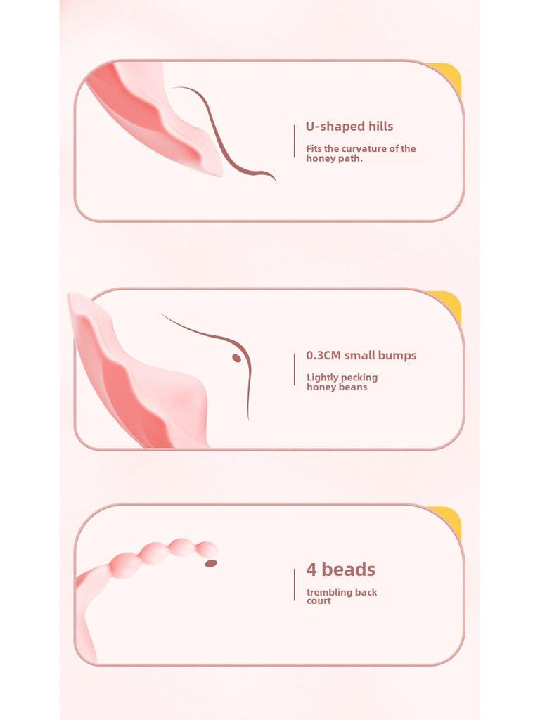 Носимая мини-вибратор Miji Huabei для женщин - игрушка для массажа и стимуляции (120/Коробка)