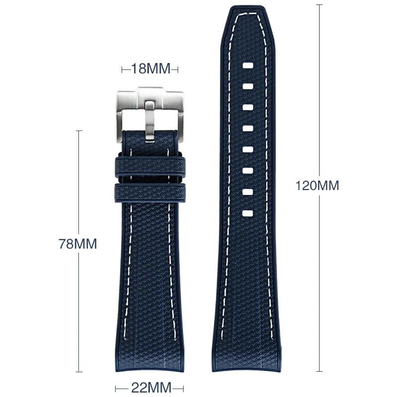 Силиконовый ремешок для часов Swatch X Blancpain Fifty Fathoms Sport, водонепроницаемый, сменный браслет для Ocean of Storms, 22 мм, мужской