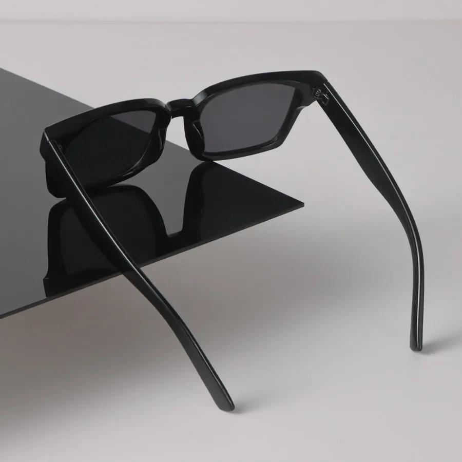 Дизайнерские квадратные солнцезащитные очки Женские Мужские Винтажные Черные Солнцезащитные очки Модные Личностные Очки Зеркальные линзы Сексуальный Бренд