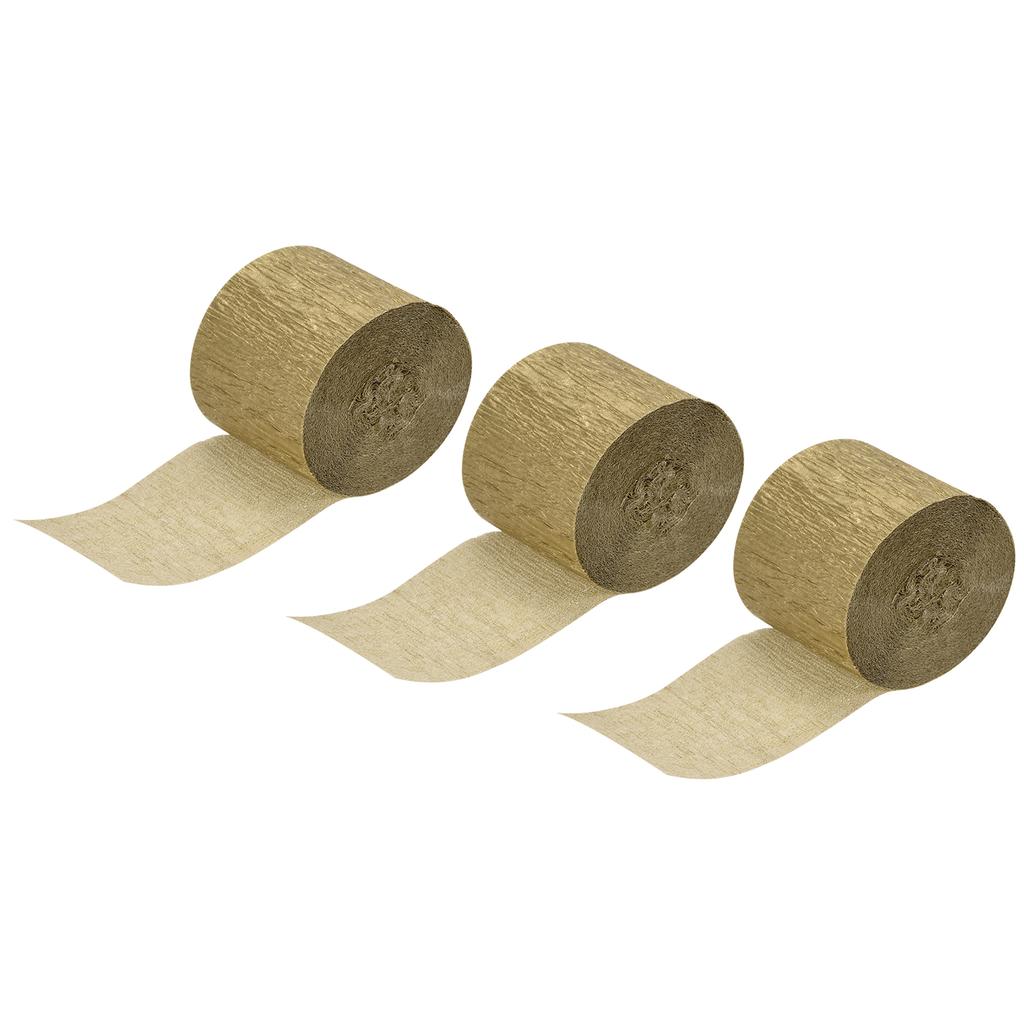 3/6pcs Vibrant Crepe Paper Streamers Party Streamer Decorations 1.37" for Various Birthday Party Wedding Festival Decorations