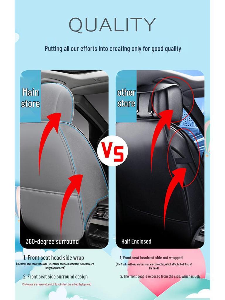 EC7 Boyue GL Emgrand GS Vision X6 Внедорожник Мультяшный Кожаный Чехол на Сиденье для Пятиместных Автомобилей