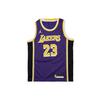Kids Basketball Jersey NBA Los Angeles Lakers James 23 Letter Print Loose Straight Sleeveless Kids Tops Purple 3Y2B7BXAP-LAKJL