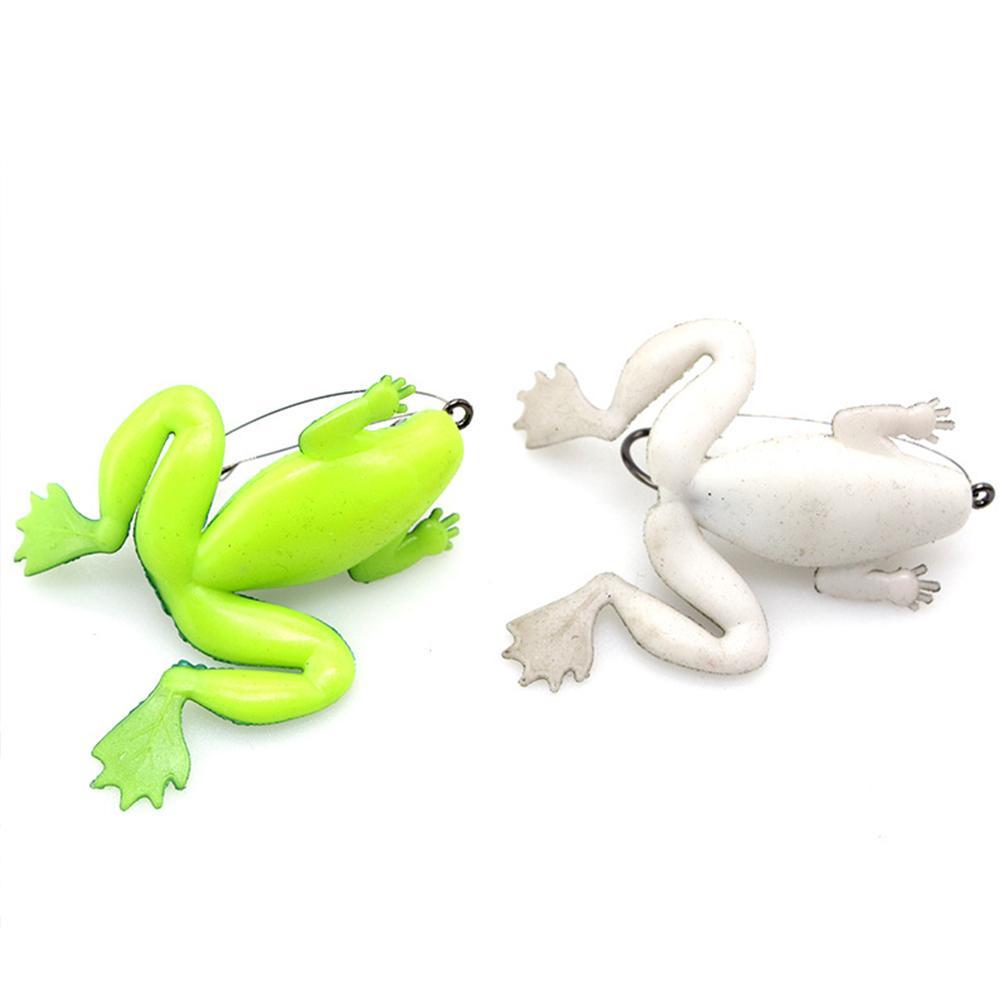 1 шт., рыболовная приманка, наживка-лягушка, рыболовный крючок, силиконовая мягкая рыболовная приманка