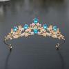 Exquisite Fashion Crystal Children Princess Crown Headpiece Girls Crown Birthday Hair Ornament Girls Stage Performance Headpiece