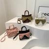 Women's Simple Textured Shoulder Bag Women's Bow Fashion Chain Handbag Spring New Bucket Bag