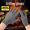 Огнеупорные Нескользящие Перчатки для Барбекю и Готовки - Термостойкие и Защищающие от Ожогов для Гриля и Жарки