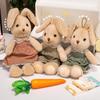 Clothes Long Ears Rabbit Doll Plush Toy Little White Rabbit Doll Girls Accompany Soothing Ragdoll