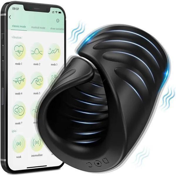 Bluetooth-вибратор для пениса для мужчин, секс-машина, массажер для головки, тренажер для задержки пениса, автоматический мужской мастурбатор, секс-игрушки для взрослых