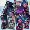 Для iPhone 16 15 Xiaomi Redmi Note 13 12 11 Pro Max X 9 14 Plus XR Samsung Galaxy A15 S24 S23 Huawei OPPO чехол аниме Arcanes игра Jinx Vi чехол для телефона