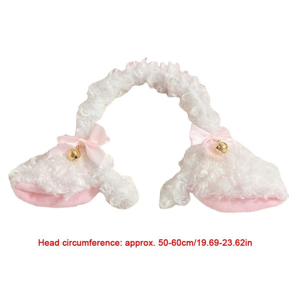Plush Sheep Ears Headband Fancy Props Headwear Fashion Plush Hairband Costume Party