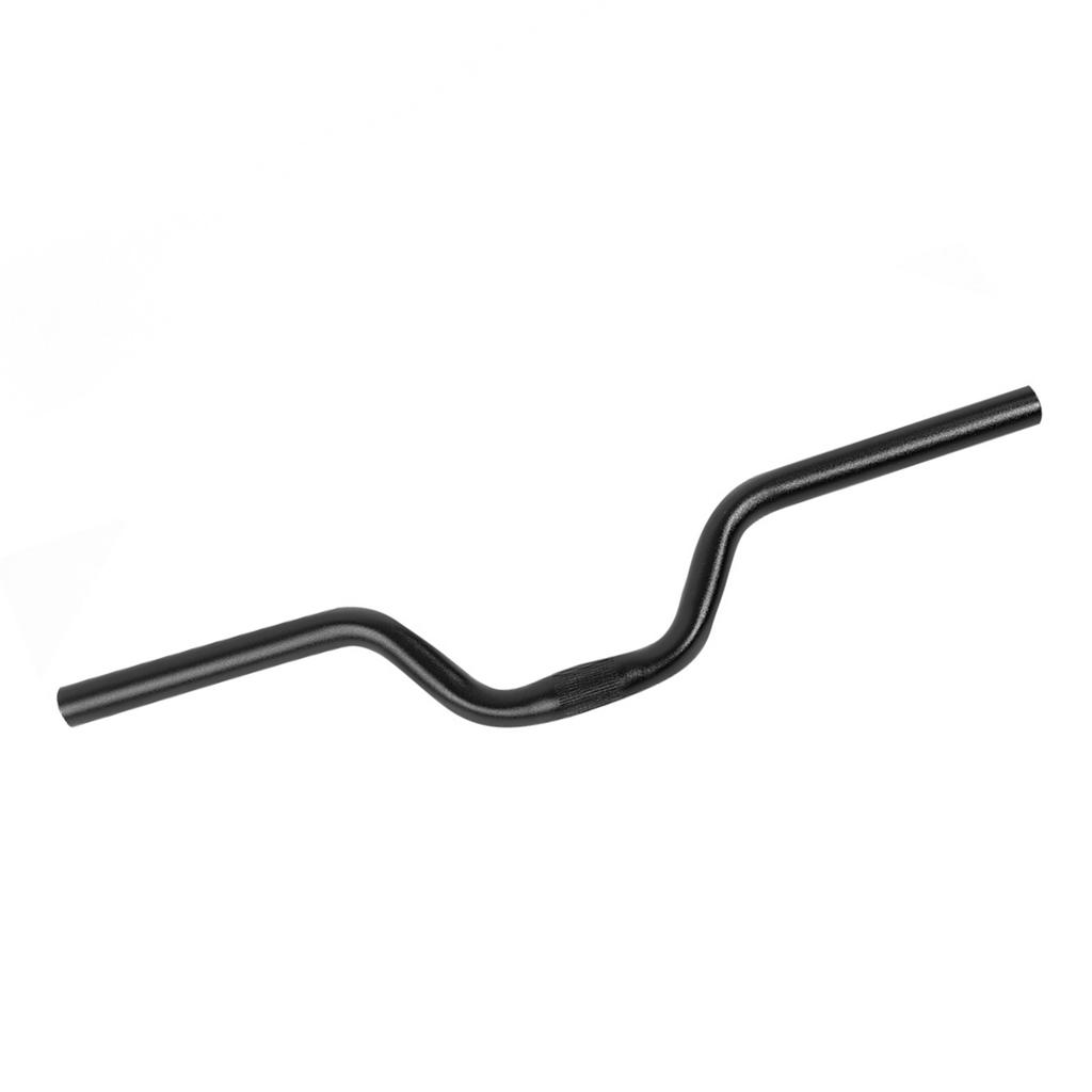 Алюминиевый велосипедный руль с фиксированной передачей и подъемом 25,4 мм*520 мм (черный)
