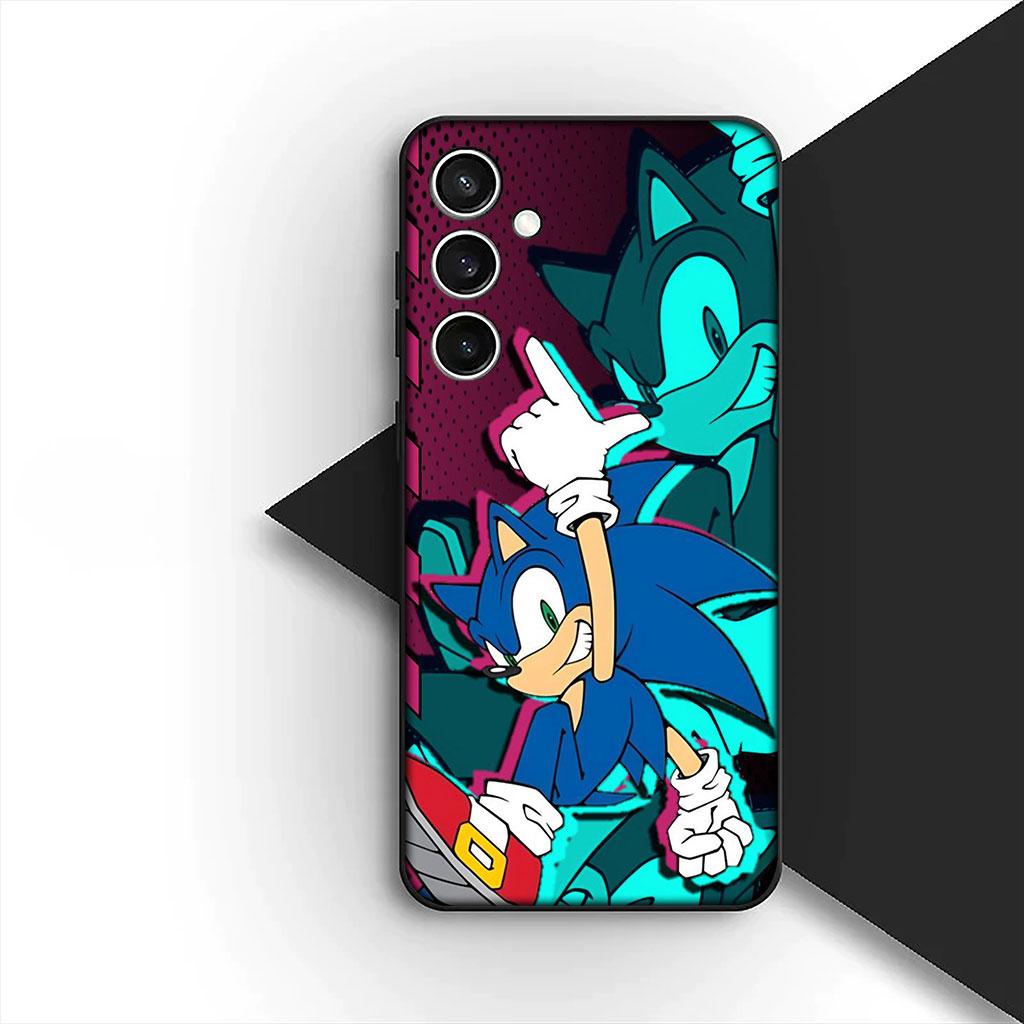 Phone Cover for Samsung Galaxy S22 S21 S20 FE Ultra Plus A07 A17 A15 A16 A25 A57 A37 Soft Silicone Case Hedgehog S-Sonics-Poster