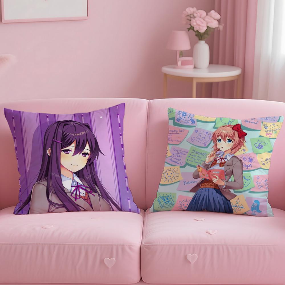 Stylish Ddoki Dokied Cushion Cover Soft EasyWash Pillow Case Versatile for Couch Bed Travel and Office