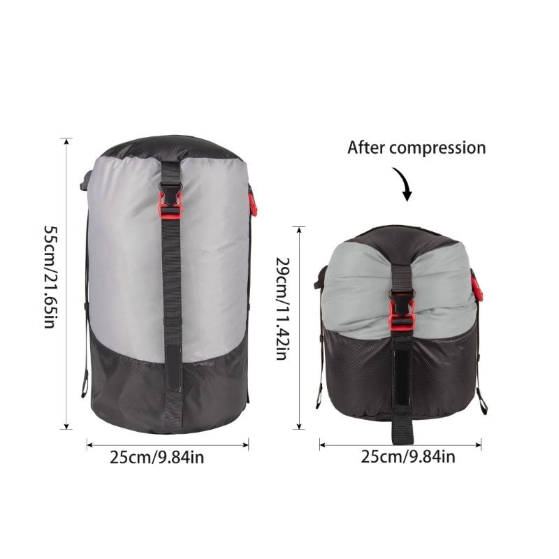 Спальный мешок для улицы Мешки для вещей Большой вместимости Компрессионный мешок для хранения Экономия места Компрессионные мешки Простота использования