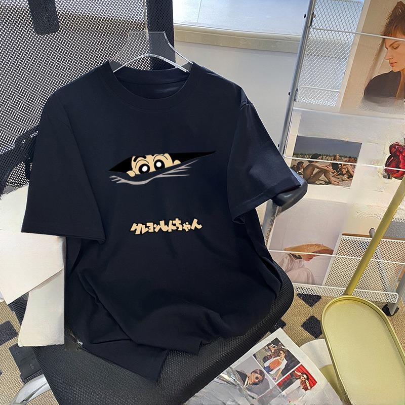 Женский летний свободный повседневный принт с новым универсальным принтом и короткими рукавами