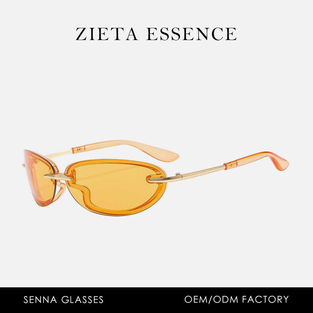 Солнцезащитные очки в стиле ретро-овал в гонконгском стиле, уличная фотография, отпуск, солнцезащитные очки с отделкой, женские очки