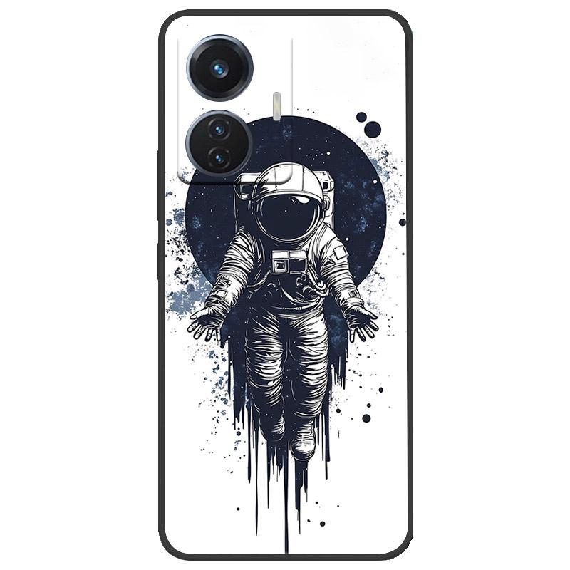 Для vivo T1 4G Y55 4G iQOO Z6 44 Вт V2153 Чехол Мраморный Мягкий Матовый Силиконовый Чехол на Заднюю Панель Для Vivo T1 44 Вт Полная Защита Чехол для Телефона