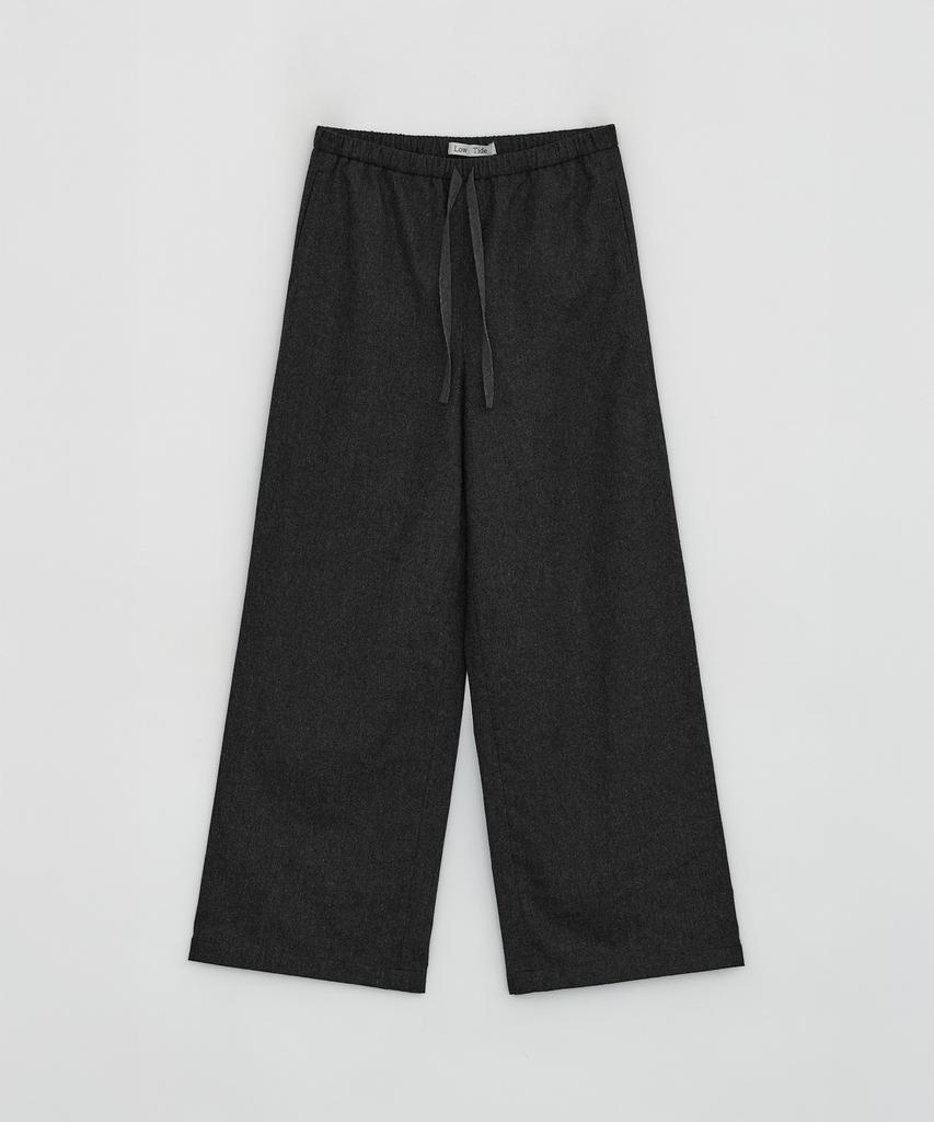 Loutaideu Wool Strap Pants [Charcoal]