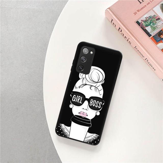 Чехол для Samsung S22 5g, мягкий чехол Girl Boss Art для Samsung Galaxy S21 S20 Fe S10 Plus Note 20 Ultra 10 Lite 9 8, чехол для телефона