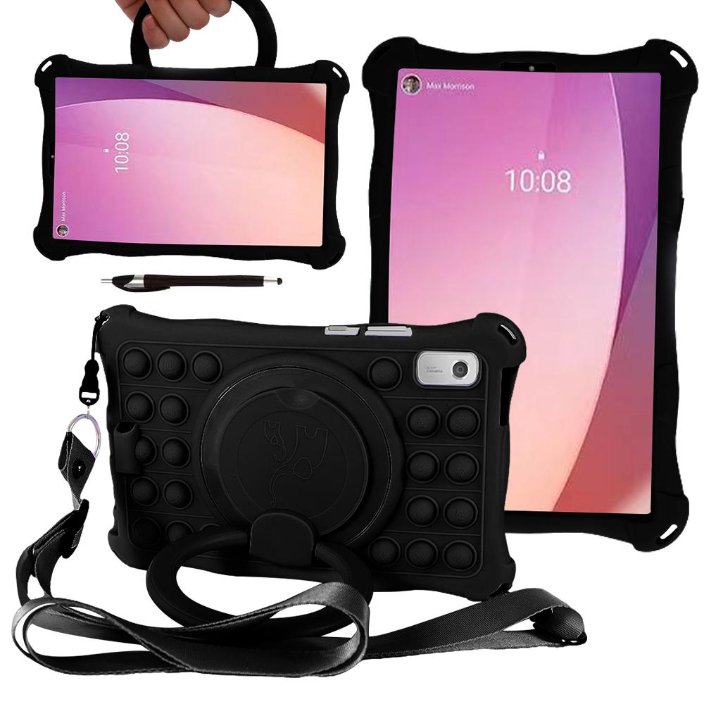 Чехол для Lenovo Tab M9 TB-310FU TB-310XU 9,0 дюймов 2025 Вращающаяся мягкая силиконовая подставка Обложка для планшета