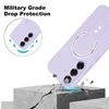 Coque Silicone - BOOLING - pour Samsung Galaxy S26 - avec Cercle Magnétique - Violet - 2 Vitres