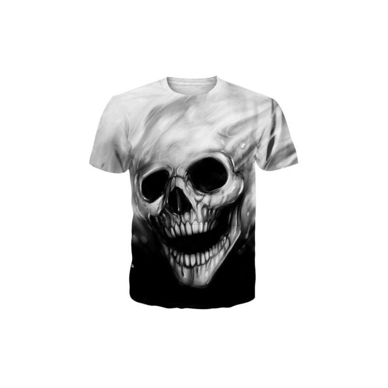 Space Galaxy Skull 3d Print Womens Mens Casual Tshirt Short Sleeve Graphic Tee With Vibrant Design