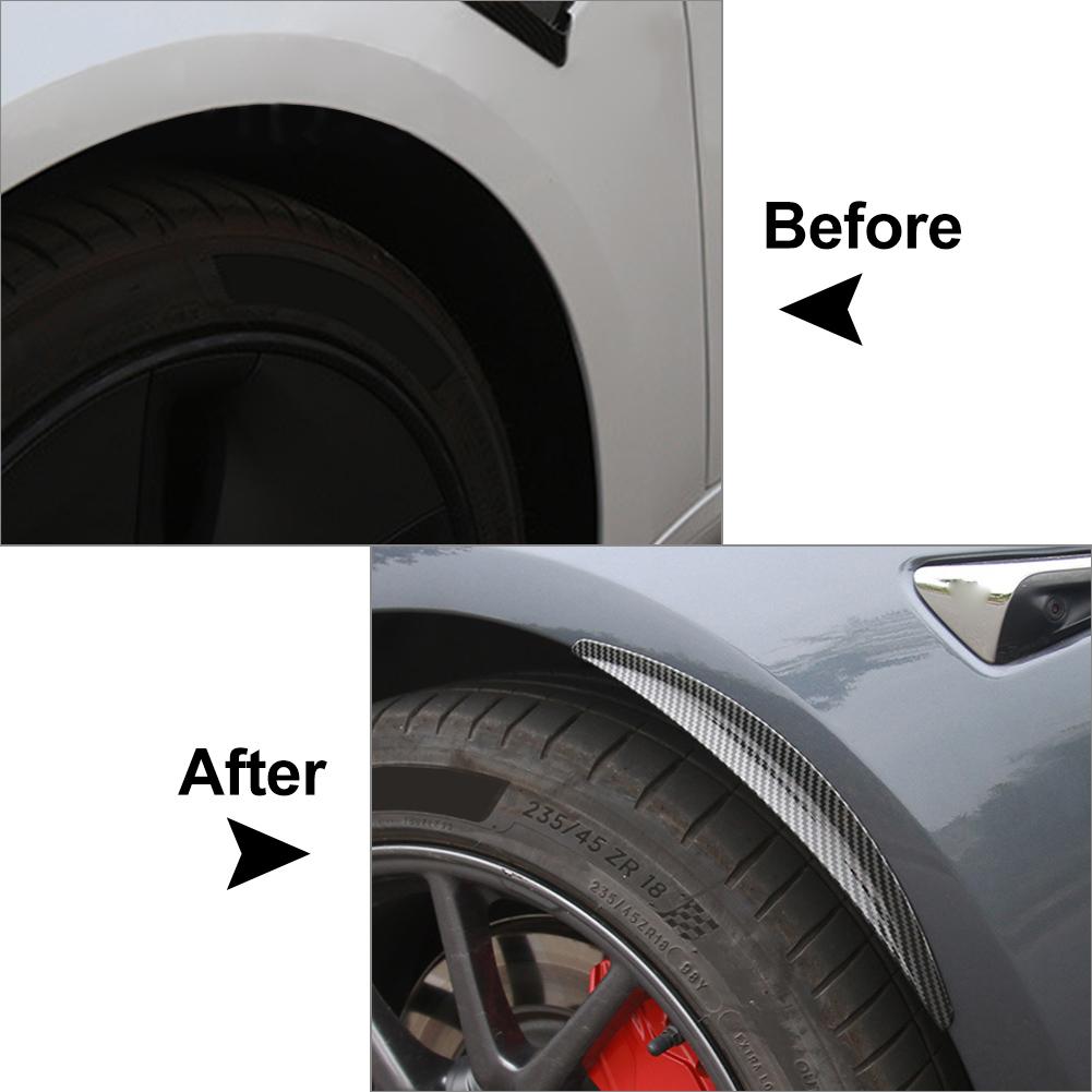 4 шт./компл. автомобильное колесо, отделка арок, боковые накладки на крылья для Tesla Model 3 2017 2018 2019 2020 2021, внешние детали